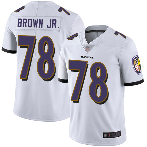 Baltimore Ravens Limited White Men Orlando Brown Jr. Road Jersey NFL Football #78 Vapor Untouchable->youth nfl jersey->Youth Jersey
